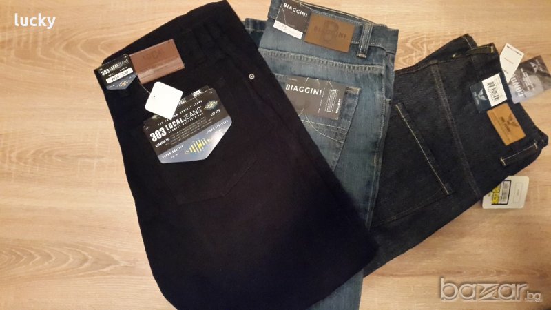 Нови мъжки  маркови дънки BIAGGIN, LOCAL JEANS и PALL MALL  - размер 34 - 32, снимка 1