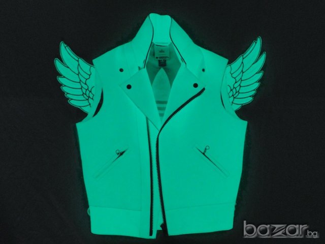 ADIDAS JEREMY SCOTT WINGS GLOW IN THE DARK Светещ Елек size XL, снимка 3 - Якета - 6552782