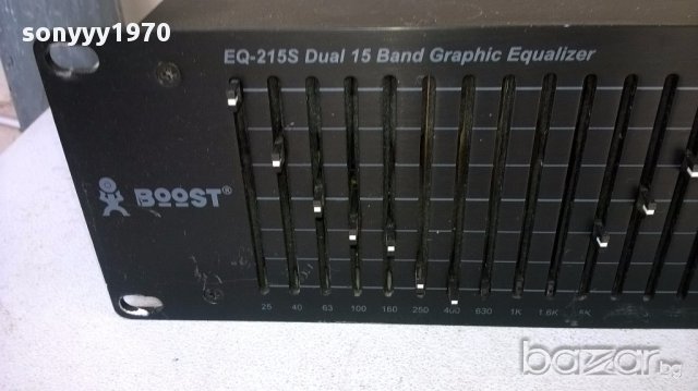 Boost eq-215s dual 15 band equalizer-профи-внос швеицария, снимка 7 - Ресийвъри, усилватели, смесителни пултове - 18127724