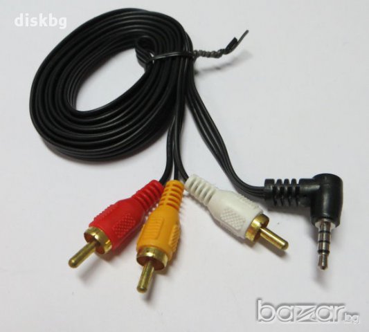 Нов кабел Жак на 3 чинча, 1.5 метра - аудио видео кабели, снимка 1 - Други - 11967727