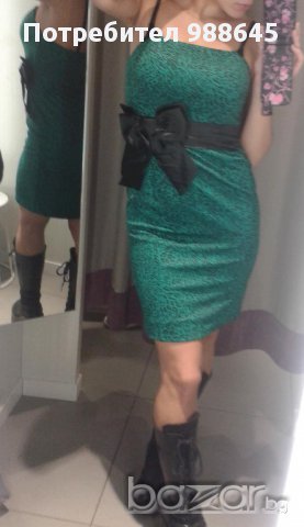 Промоция !!! Коктейлна рокля в зелено, снимка 9 - Рокли - 10685836