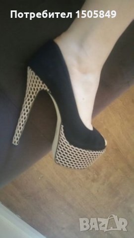 Уникални обувки от естествена кожа, велур, снимка 2 - Дамски обувки на ток - 22648741