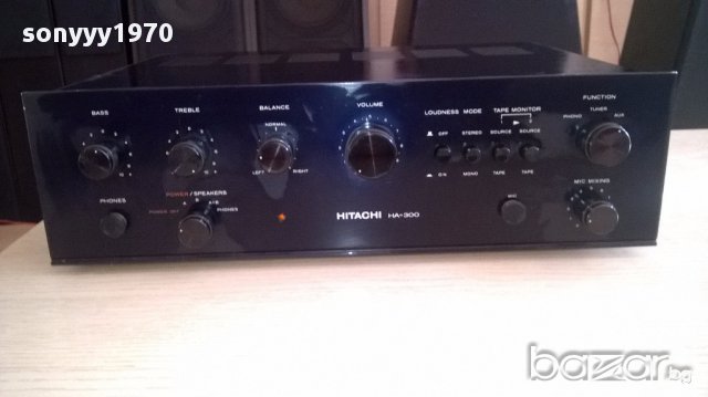 hitachi ha-300-stereo amplifier-japan-внос швеицария, снимка 1 - Ресийвъри, усилватели, смесителни пултове - 12762948