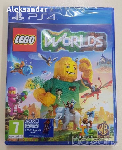 Нова Запечатана ps4 Lego Worlds,лего,пс4, снимка 1 - PlayStation конзоли - 18033253