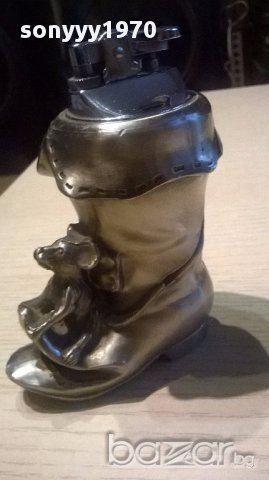 Ретро запалка-ботуш 12/9/6 см-внос швеицария, снимка 11 - Антикварни и старинни предмети - 15966884