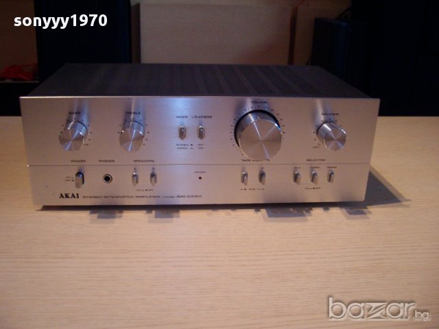 akai am-2250 stereo amplifier made in japan-внос швеицария, снимка 4 - Ресийвъри, усилватели, смесителни пултове - 11989284