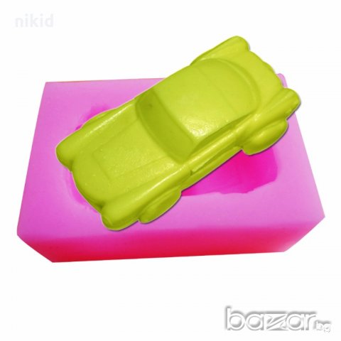 3D Ретро кола автомобил калъп силиконов молд форма декор украса мъфин сладки фондан шоколад торта