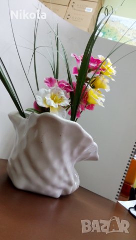 Ваза или декоративна купа с формата на раковина, снимка 2 - Декорация за дома - 24113637