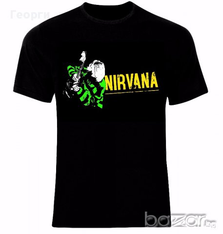 Nirvana Kurt Cobain Тениска Мъжка/Дамска S до 2XL, снимка 1