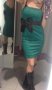 Промоция !!! Коктейлна рокля в зелено, снимка 9