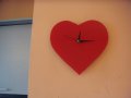 Отстъпка от78 лв-стенен часовник сърце. Подарък за Свети Валентин , снимка 13
