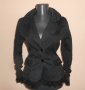 Дамско  черно сако с дантела Енита, снимка 1 - Сака - 23181031