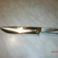 нож с бронзов гард и рогова дръжка, снимка 1 - Ножове - 17371313