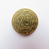 Централни Африкански Щати - 25 франка, 1996 г. - 183m , снимка 1 - Нумизматика и бонистика - 17420753