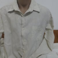 Мъжка риза с дълъг ръкав от лен Tasso Elba, снимка 1 - Ризи - 25769801