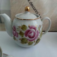 руски порцеланов сервиз за чай, снимка 3 - Сервизи - 25586343