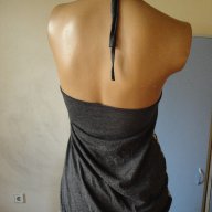 Атрактивен сив дамски топ / потник с връзки, дамска блуза / тениска без ръкави, ръкав, дамско бюстие, снимка 2 - Корсети, бюстиета, топове - 8500414