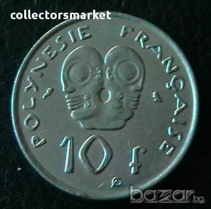 10 франка 1973, Френска Полинезия, снимка 1