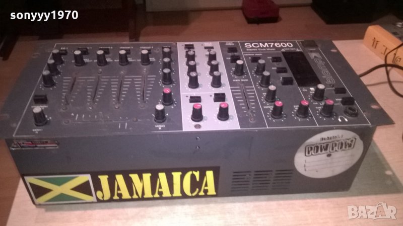 scm7600 stereo club mixer biamp-внос швеицария, снимка 1