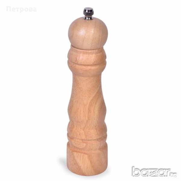 Дървена мелничка за сол или пипер, снимка 1