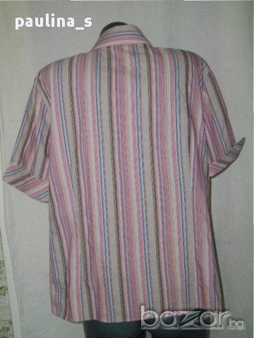 Еластична памучна риза ”Chicc” / голям размер , снимка 9 - Ризи - 14946803