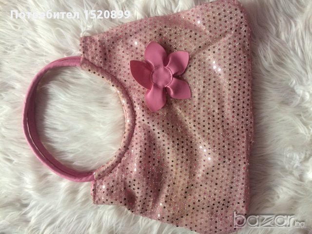 Розова дамска чанта лукс, снимка 1 - Чанти - 16192217
