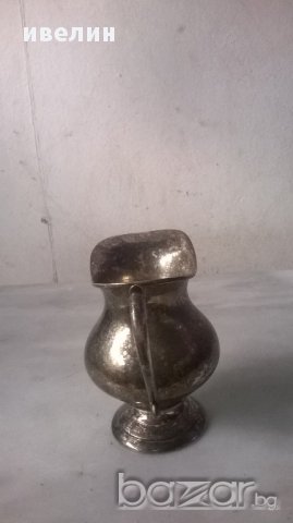 посребрена метална каничка за мляко, снимка 4 - Антикварни и старинни предмети - 17935321