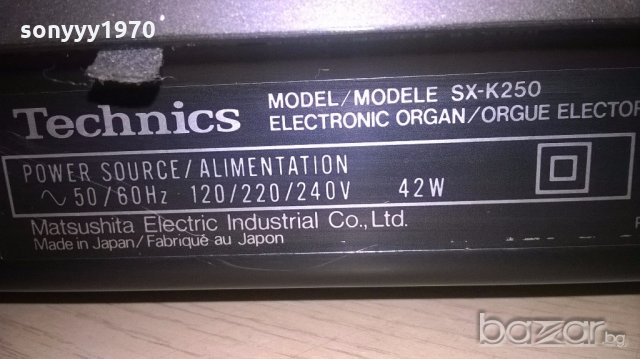 technics sx-k250-electronic organ-made in japan-внос швеицария, снимка 8 - Синтезатори - 19356449