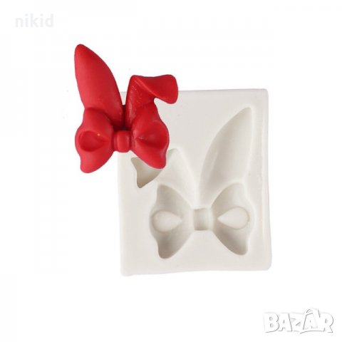 панделка зайче заешки ушички уши заек силиконов молд форма за декорация и украса торта фондан