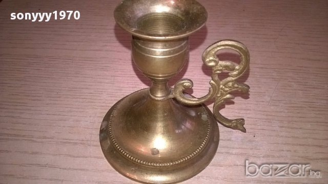 Ретро свещник 8х7см-внос швеицария, снимка 7 - Антикварни и старинни предмети - 17820842