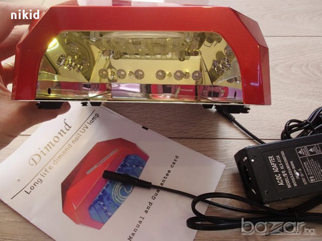 36W комбинирана с таймер UV & LED лампа диамант с троен таймер Led / uv за нокти маникюр, снимка 3 - Продукти за маникюр - 14170984