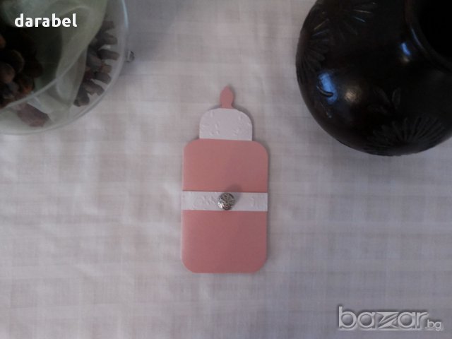 Ръчно изработени покани за кръщене, снимка 2 - Подаръци за кръщене - 15119956