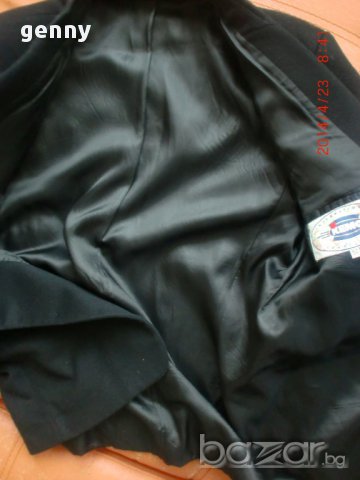 10лв!Разпродажба!Мъжко вълнено сако КЕМО с подплата, черен цвят, 50 н. - М-Л, снимка 6 - Сака - 8439620