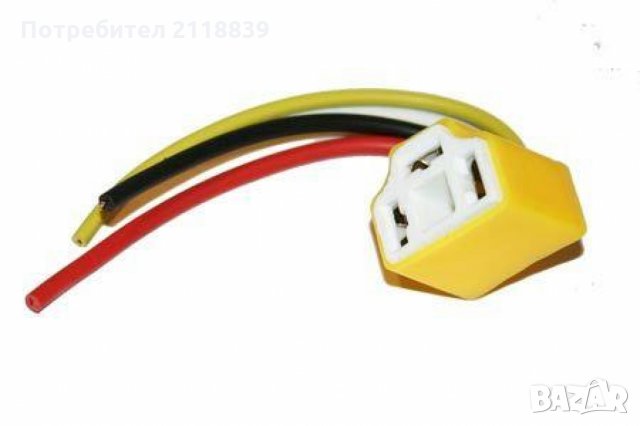 Букса с кабел за автомобилна крушка Н4 права и ъглова 1бр., снимка 2 - Аксесоари и консумативи - 23490573