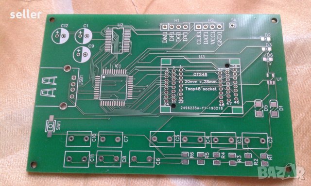 Печатна платка програматор NAND FLASH , снимка 1 - Друга електроника - 24841759