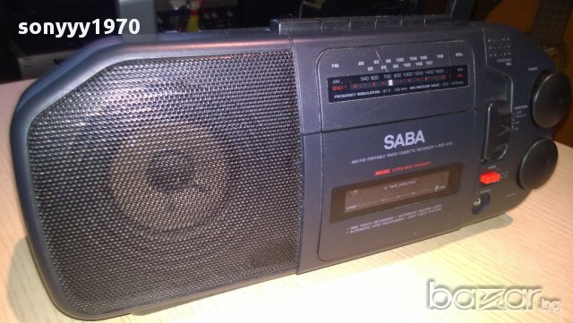 saba rcr 310 radio/cassette receiver-внос швеицария, снимка 3 - Радиокасетофони, транзистори - 8863434