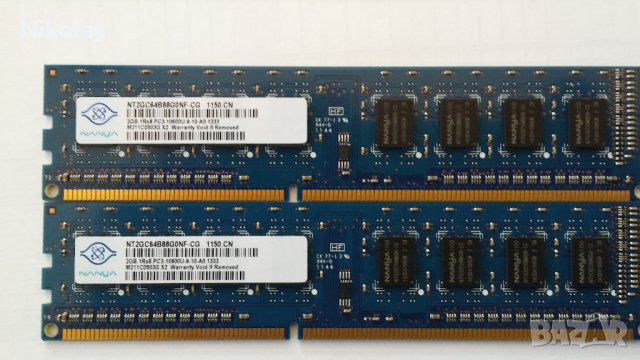 DDR3, ПАМЕТ 2х2Gb, снимка 1 - За дома - 21757063