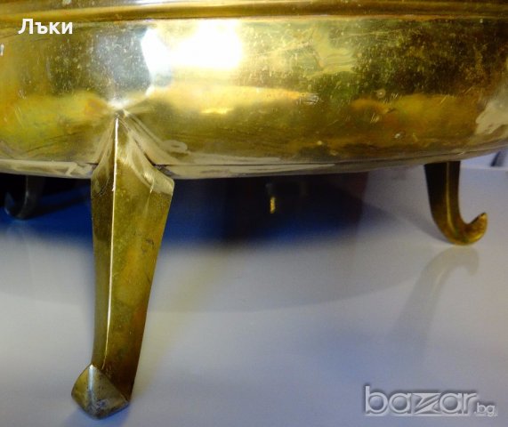 Бронзов котел,менче,съд за дърва,кашпа 30 литра. , снимка 7 - Антикварни и старинни предмети - 20104828