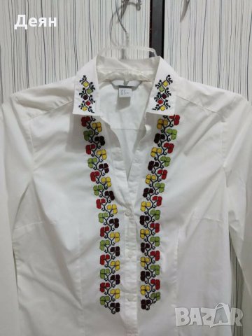 Дамска риза с ръчно бродирани шевици, снимка 2 - Ризи - 25933859