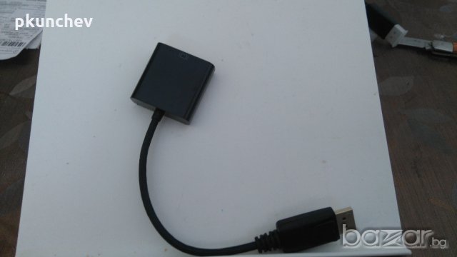 Kабел DisplayPort to DVI, снимка 2 - Кабели и адаптери - 21249637