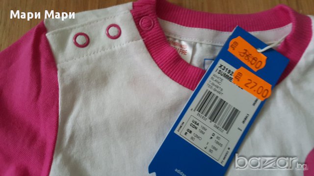 Adidas бебешка блуза-80,68см, къс панталон-92,68см., снимка 4 - Бебешки блузки - 14069783