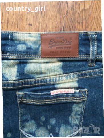 superdry hot.pant. - страхотни дънкови къси панталони КАТО НОВИ, снимка 4 - Къси панталони и бермуди - 25279918