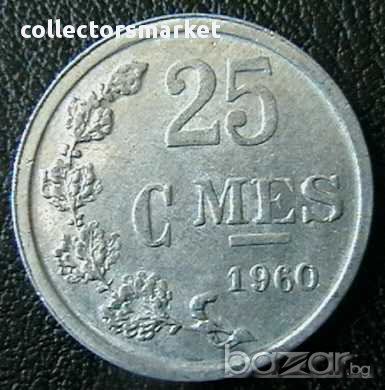 25 центимес 1960, Люксембург