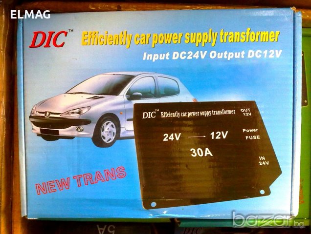 ТРАНСФОРМАТОР-КОНВЕРТОР на НАПРЕЖЕНИЕ от 24V на 12V/30А, снимка 2 - Друга електроника - 20227174