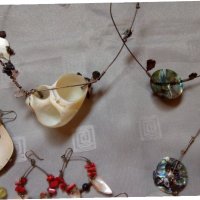Бижута , сребро , кралски седеф и естествени камъни , снимка 11 - Бижутерийни комплекти - 25245874