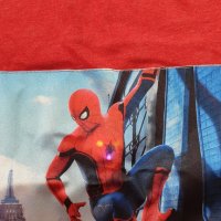 Светеща тениска Спайдърмен (червена)- 122 см, снимка 2 - Детски Блузи и туники - 25283027
