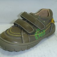 Детски обувки APAWWA еко кожа, лепенка, тъмнозелени, стелка – ест. кожа, снимка 1 - Детски маратонки - 13895732