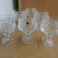 кристални чаши , снимка 1 - Антикварни и старинни предмети - 25647954