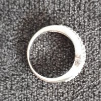 Масивен сребърен пръстен проба 925 с циркони , снимка 3 - Пръстени - 26186553
