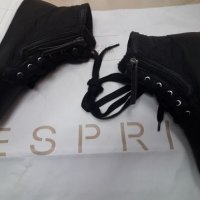 Esprit нови  оригинал в черно, снимка 1 - Дамски боти - 23807353